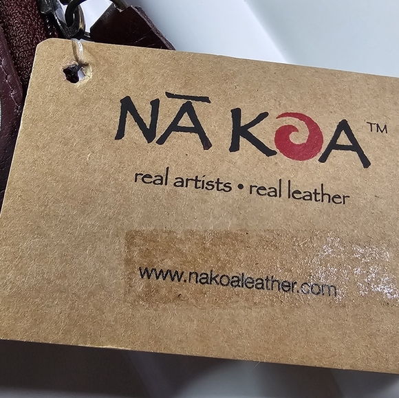 Polynesian Tattoo Leather Zip Wallet - Picture 4 of 11